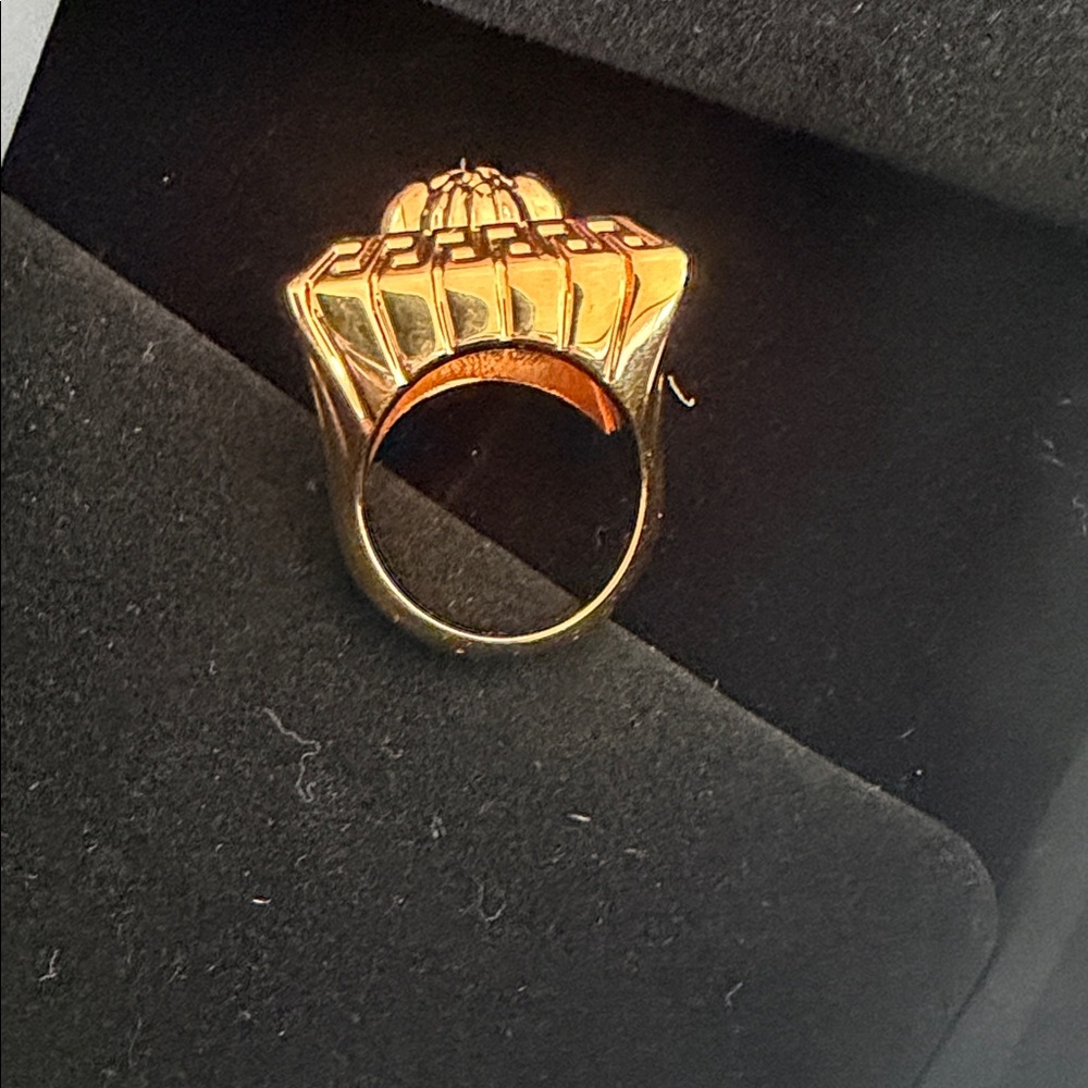 Versace Gold Ring IT size 7 US 4 - Picture 2 of 5